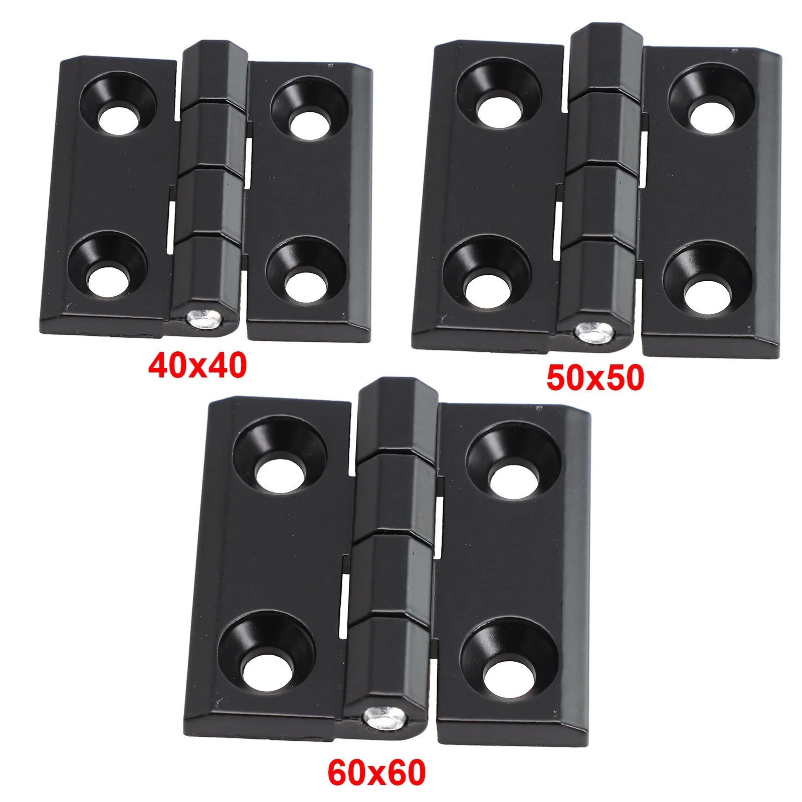 1/2pcs 40/50/60mm Butt Hinges  - Furniture Hardware Black recension och pris