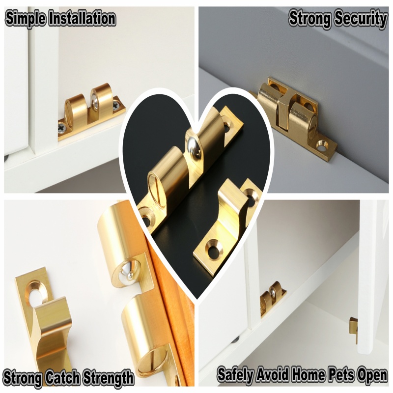 3/6pcs Cabinet Closet Door Bal - Furniture Hardware Brass recension och pris