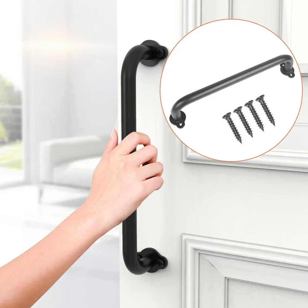 Sliding Barn Door Handle Pull  - Furniture Hardware Black recension och pris