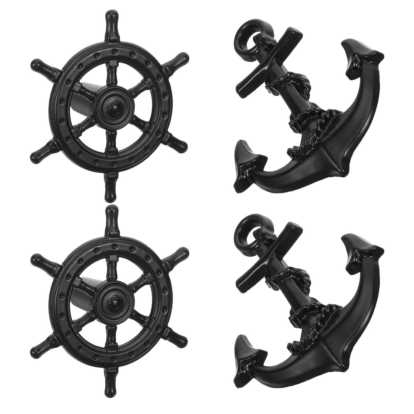 4Pcs Black Vintage Drawer Pull - Furniture Hardware Black recension och pris