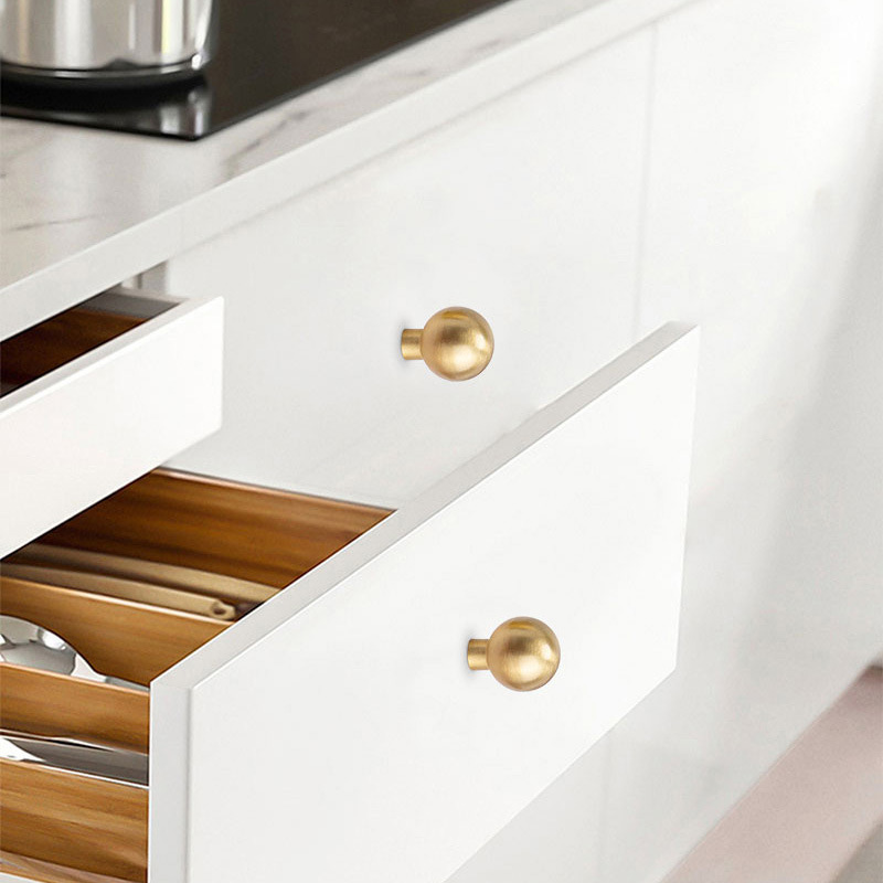 Home Wardrobe Door Pull Round  - Furniture Hardware Brass recension och pris