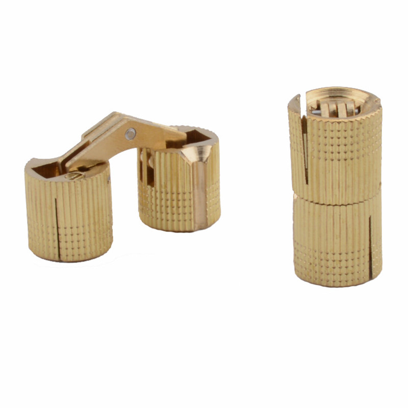 2pcs Copper Barrel Hinges Cyli - Furniture Hardware Brass recension och pris