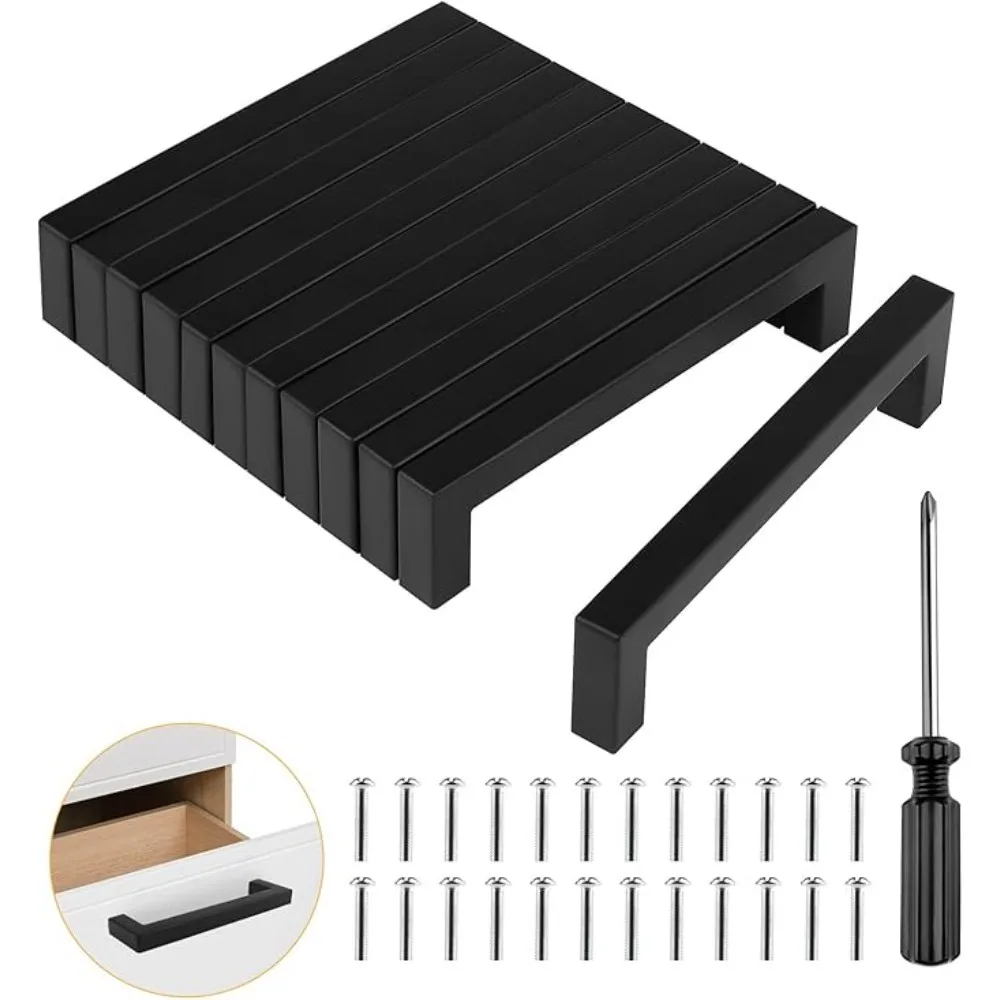 6/18pcs Stainless Steel Square - Furniture Hardware Brass recension och pris