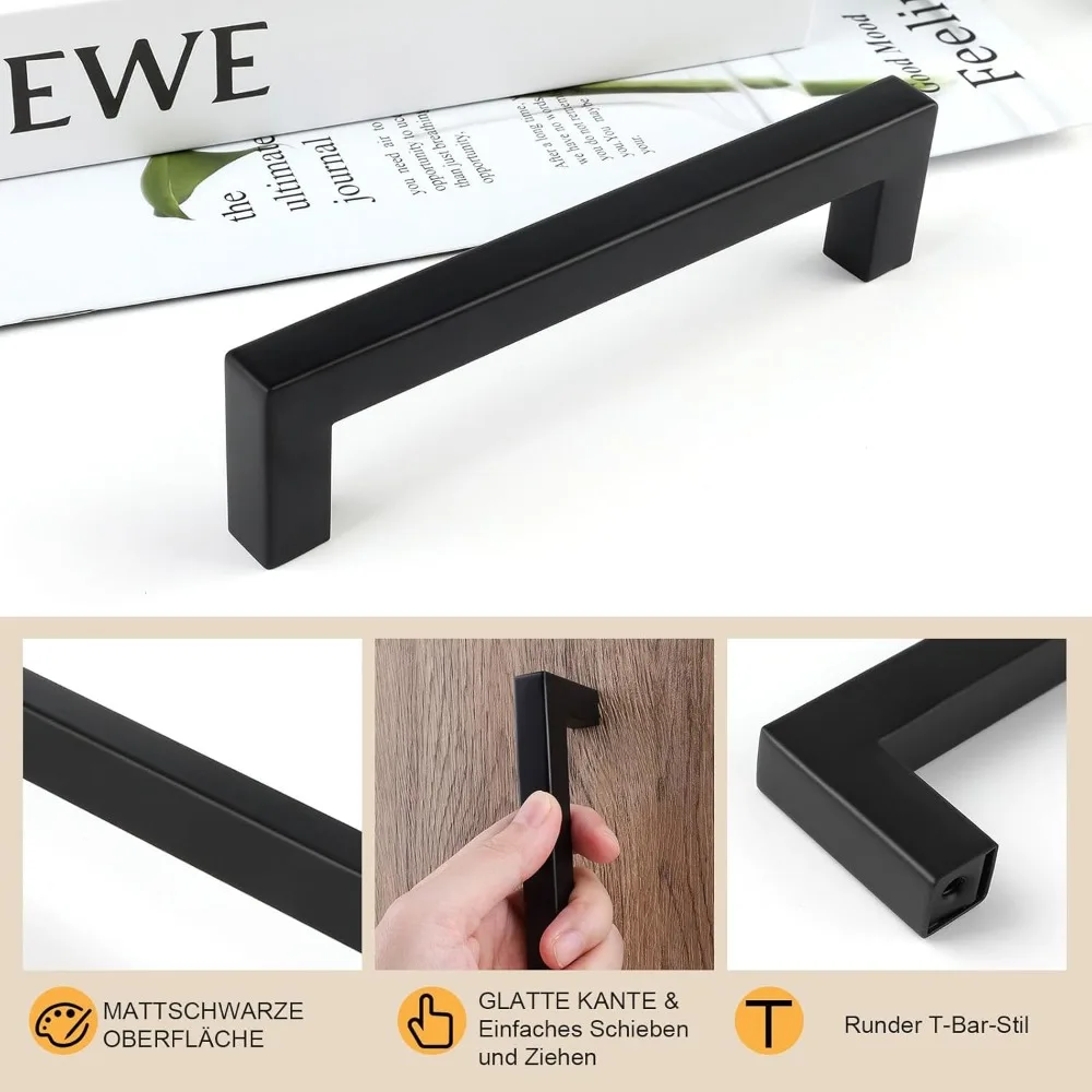 6/18pcs Stainless Steel Square - Furniture Hardware Brass recension och pris