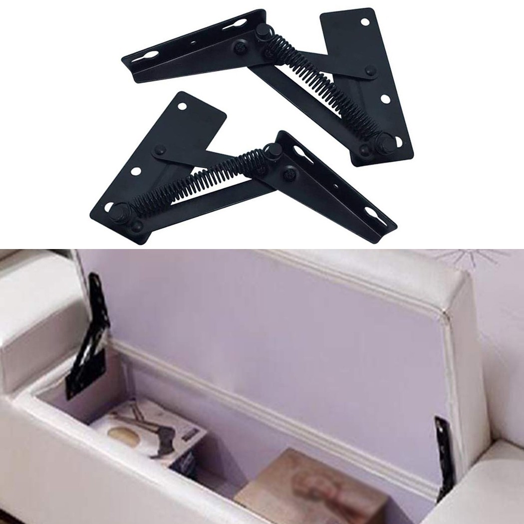 2Pcs Steel Sofa Bed Hinge 3-Po - Furniture Hardware Black recension och pris