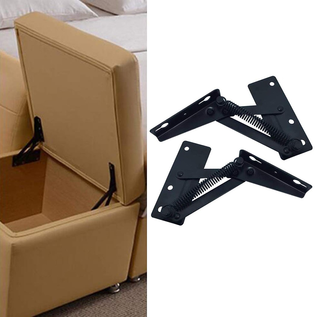 2Pcs Steel Sofa Bed Hinge 3-Po - Furniture Hardware Black recension och pris
