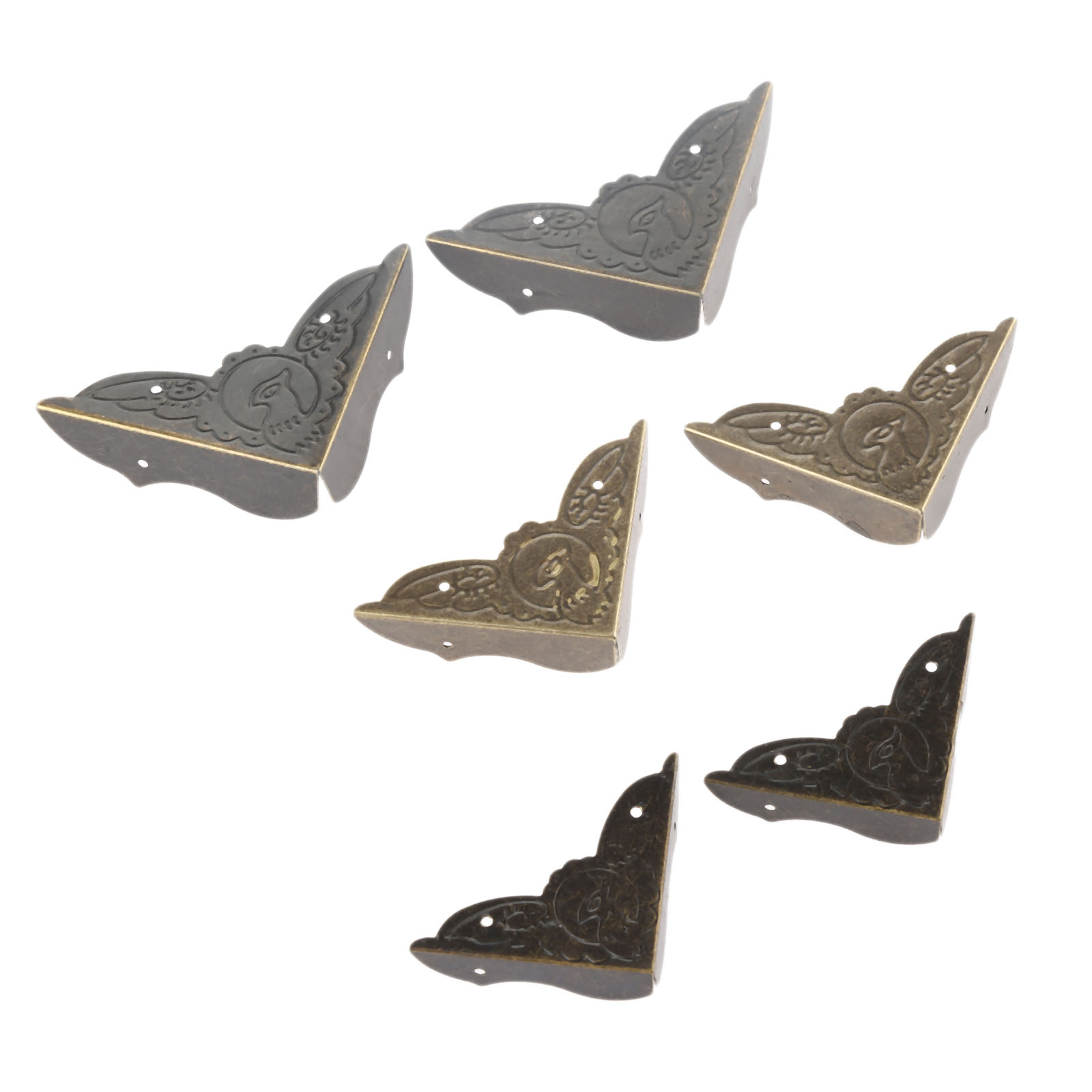 4Pcs Antique Brass Corner Brac - Furniture Hardware Brass recension och pris